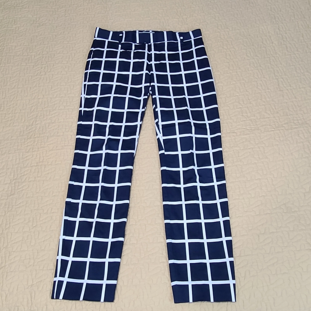 Gap Slim cropped grid pants size 0 - Picture 3 of 12